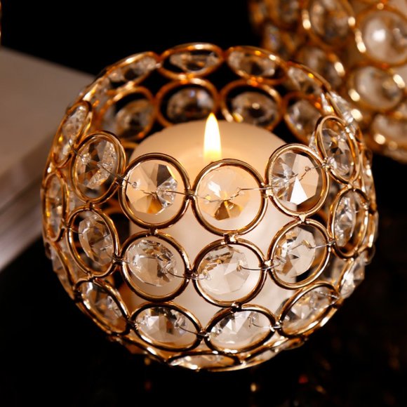Romantic crystal candle holder, candlesticks - Picture 1 of 7
